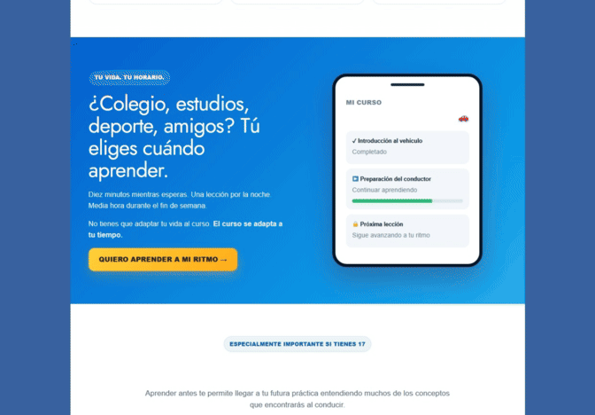 Secuencia completa de una lección