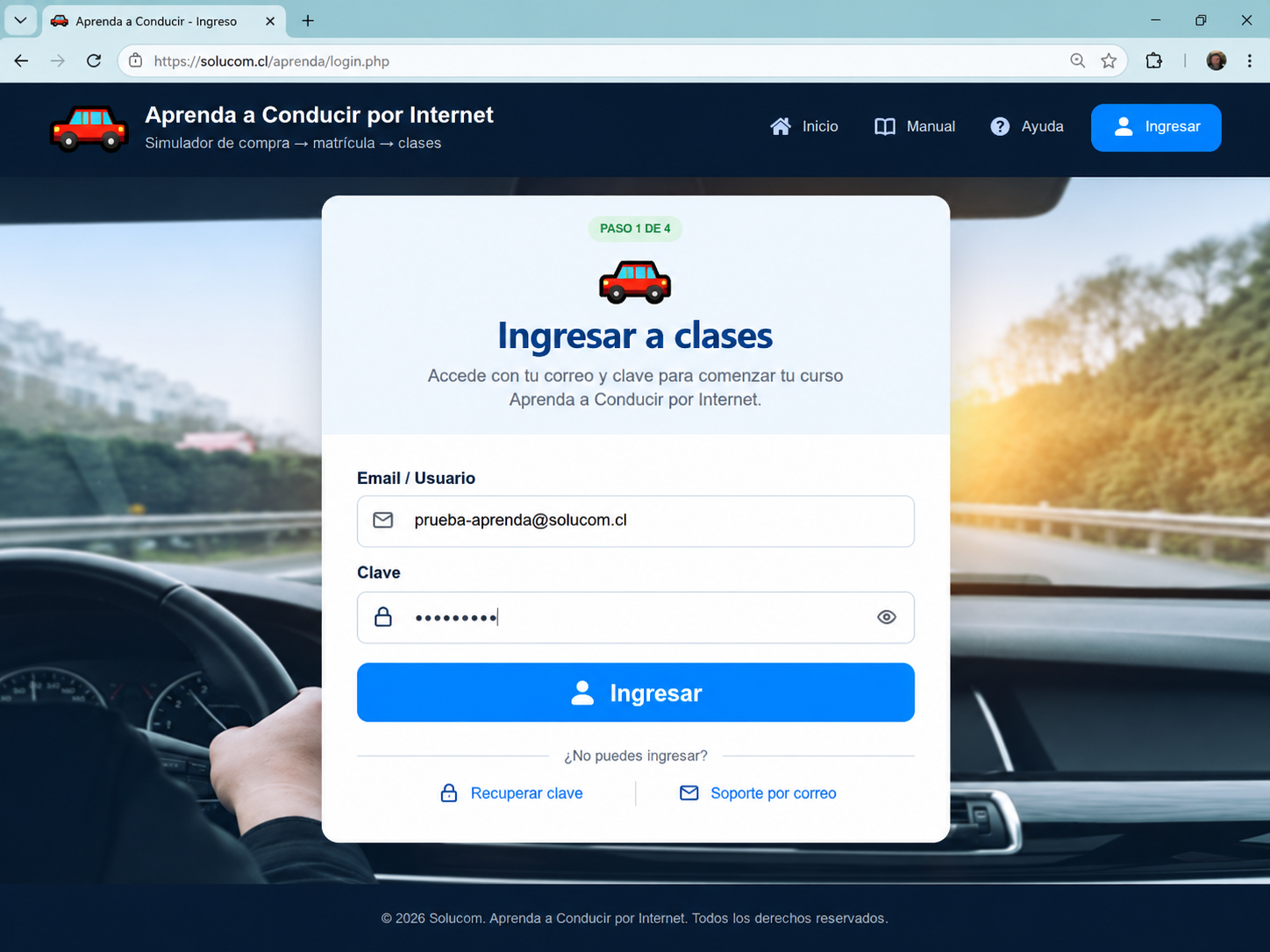 Ingresar a clases