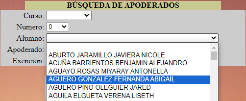 SICPA - Selección de alumnos y apoderados